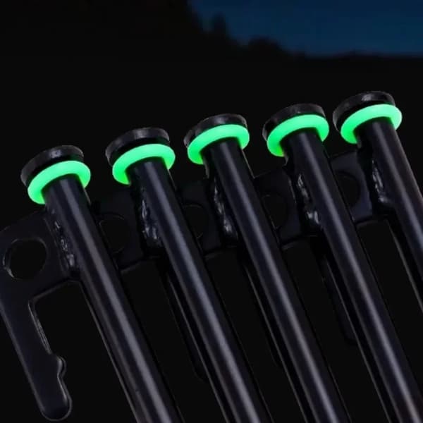 Silikontältspikringar, Luminös Funktion, Mångsidig för Camping,100pcs
