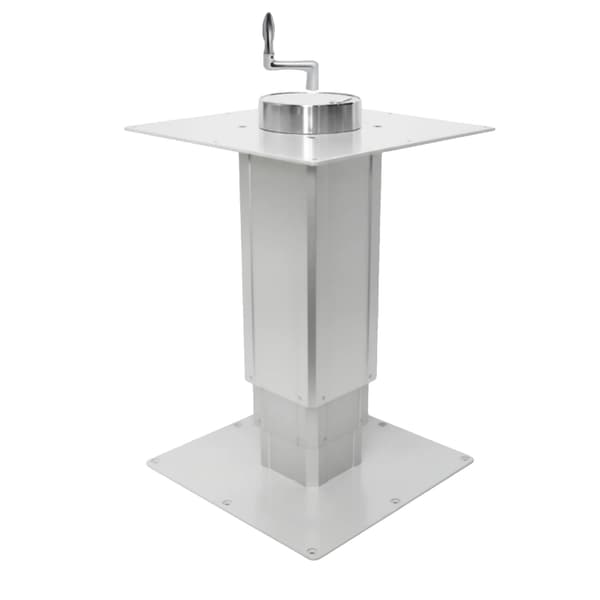 Bordfod, 3-trins justerbar, aluminiumlegering konstruktion,Sølv