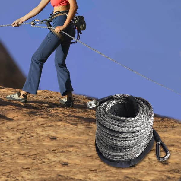 Vinsjkabel, Heavy Duty, 10,5T Styrke,GRÅ