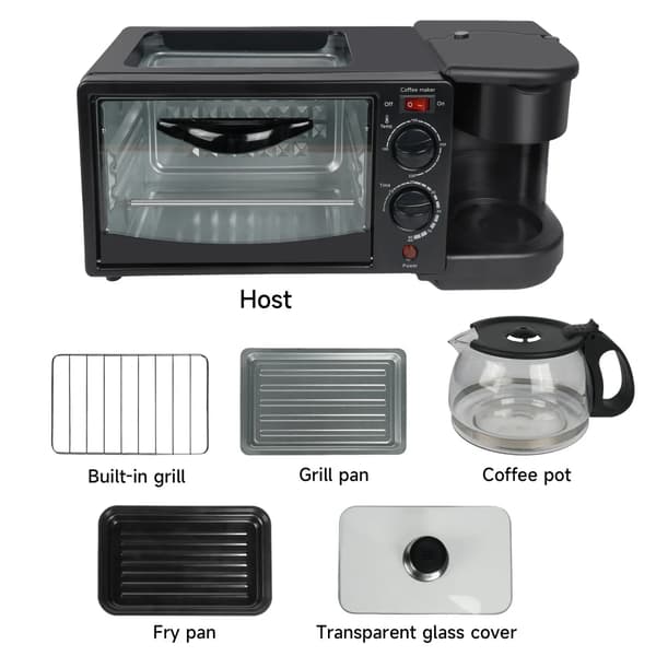 Morgenmad Station, Brødrister, Kaffemaskine,sort