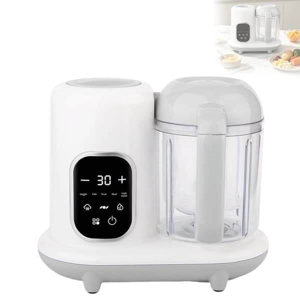 Babymadprocessor, Multifunktionel Dampkoger, Nem at Bruge,300W 220ml