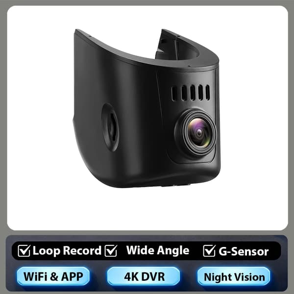 Dash Cam, 4K-inspelning, App-kontroll,4K dashkamera