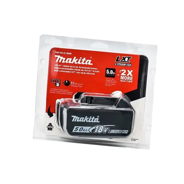 Uppladdningsbart batteri, 5000mAh kapacitet, säkerhetsfunktioner, 1PCS 5.0Ah