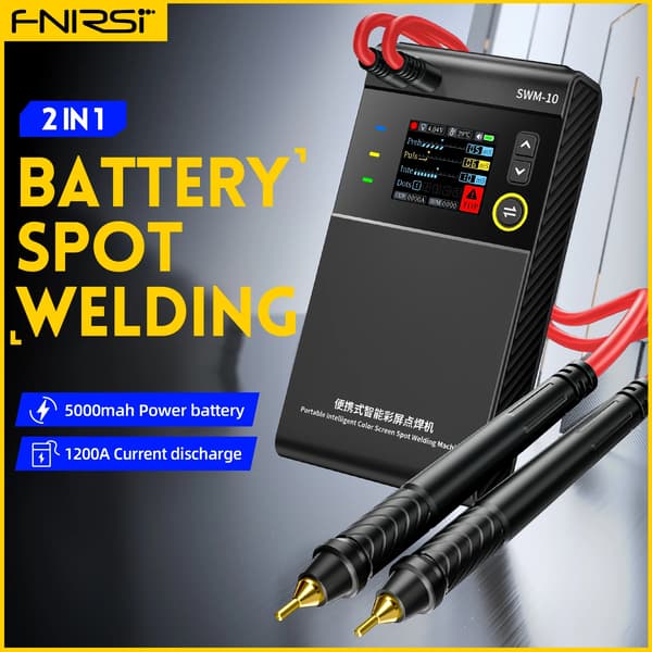 Punktsvejser, Bærbart Design, 5000mAh Batterikapacitet,Sort