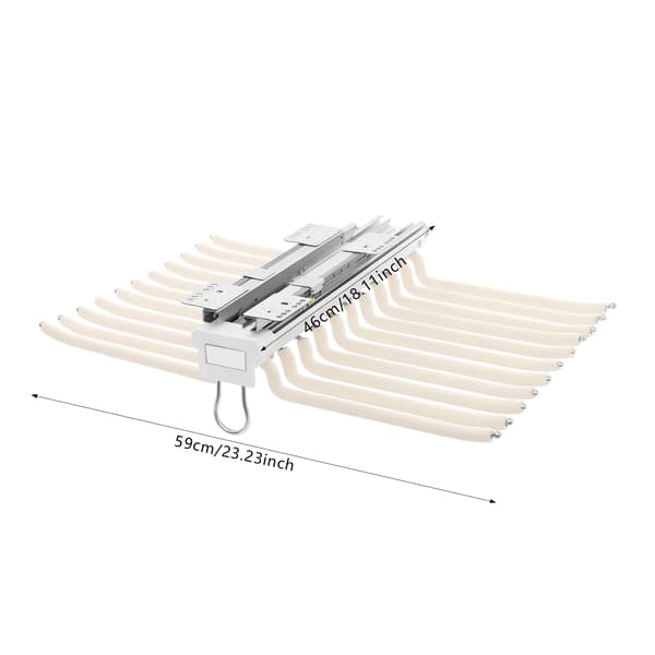 Bukseorganisator, 22 Stænger, Holdbart Aluminium Design,Beige