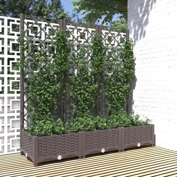 Planter, Spaldesign, Holdbar Trækonstruktion,Chokolade