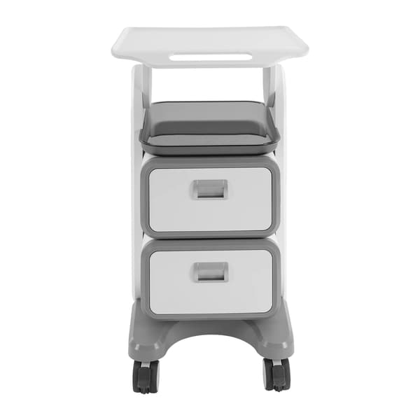 Medicinsk vagn, mångsidig förvaring, hållbar design,Vit