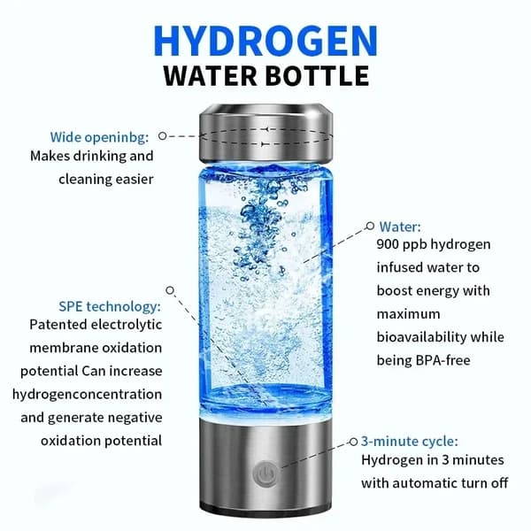 Vattengenerator, väteberikad, hållbara material,Ljusgrå