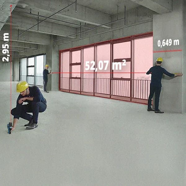 Mätinstrument, Bluetooth-anslutning, Smart skissapp,100m
