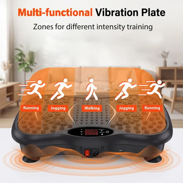 Vibrationsplatta, 99 Intensitetsnivåer, Kompakt Design,VIT