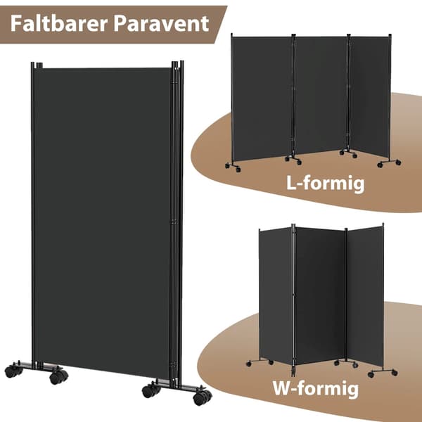 Rummdivider, Mobilitets hjul, Fleksibelt design,1 sæt
