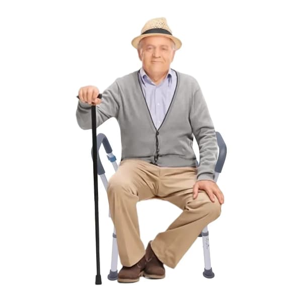 Duschstol, Justerbar Höjd, Lätt Design,VIT