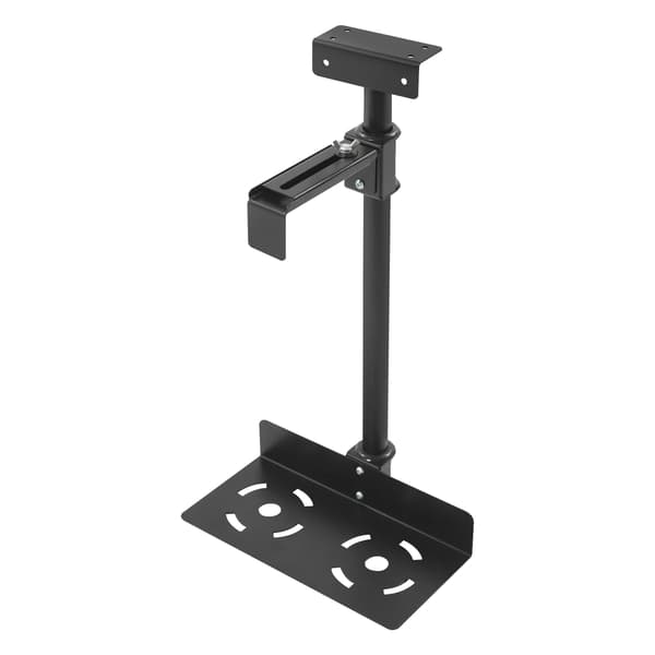 PC-holder, Justerbart Design, Pladsbesparende Løsning,Rund Rør Sort