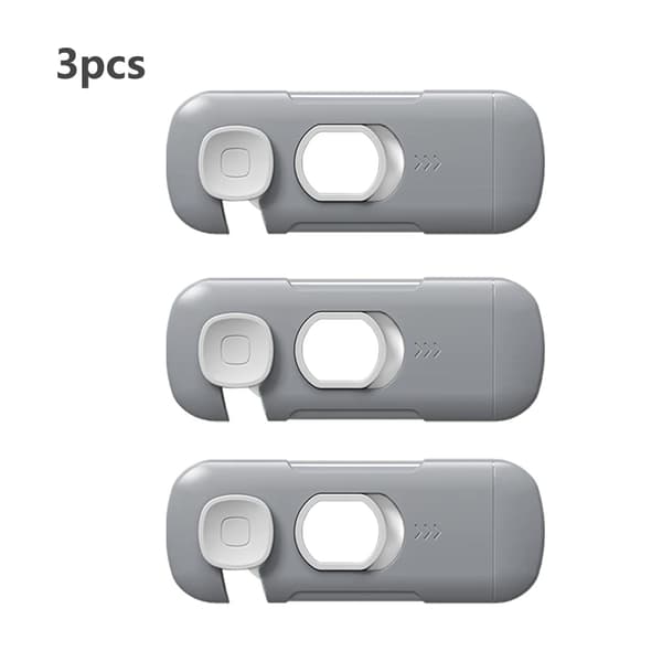Skåplås, Barnsäkerhetsskydd, Lätt Installation,C302-Drak Gray 3pcs