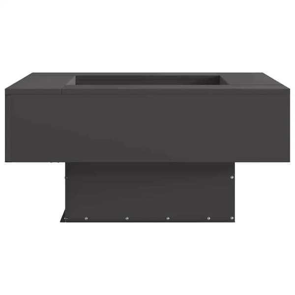 Utomhus Eldbassäng, Robust Stål, Bärbar Design,svart