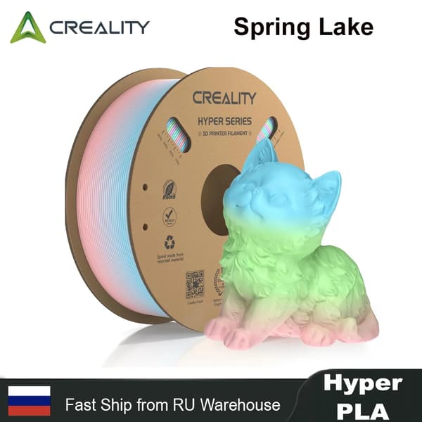 PLA Filament, Højhastighedsprint, Multifarvet Gradient,Forårssø