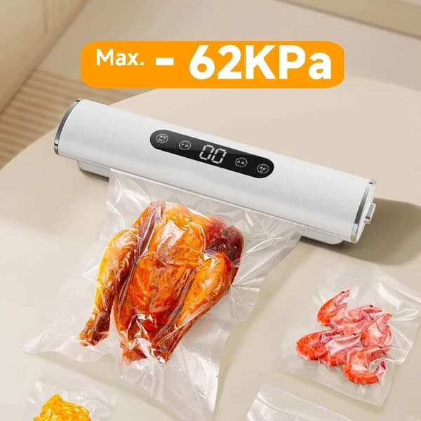 Vakuumförpackare, Elektrisk drift, Kompakt design,EU-kontakt, Optimus med väskor