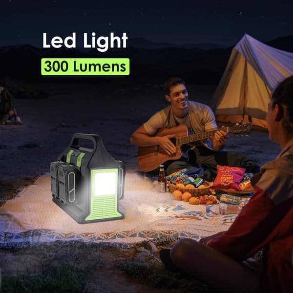 Tehoinvertteri, USB-portit, LED-valo,vihreä