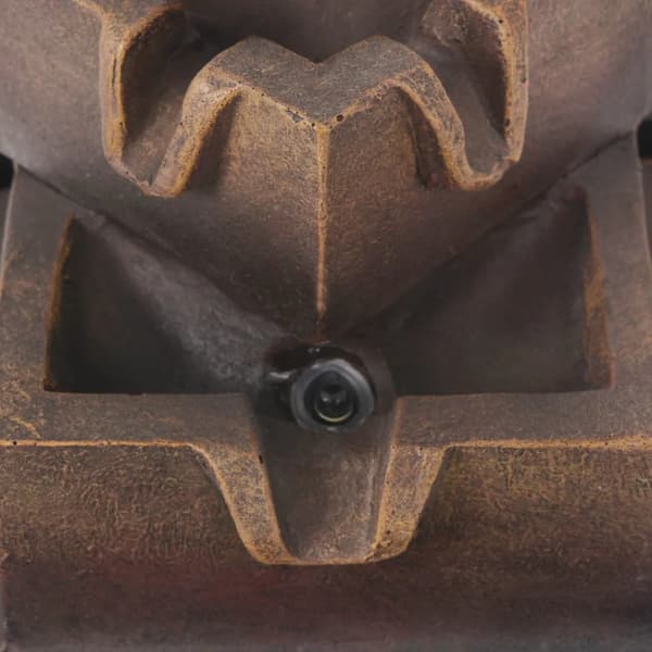 Indendørs Vandfald, Polyresin Materiale, Integreret Lampe,hær grøn