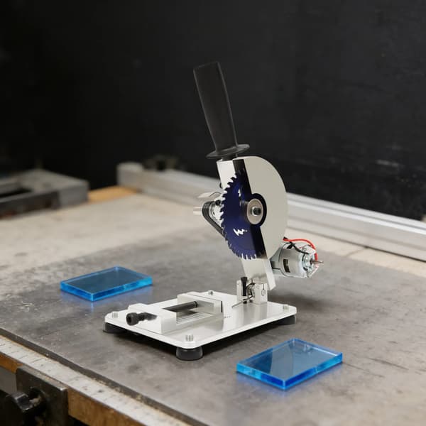 Mini Miter Saw, 4 tommer klinge, bærbart design,Sølv