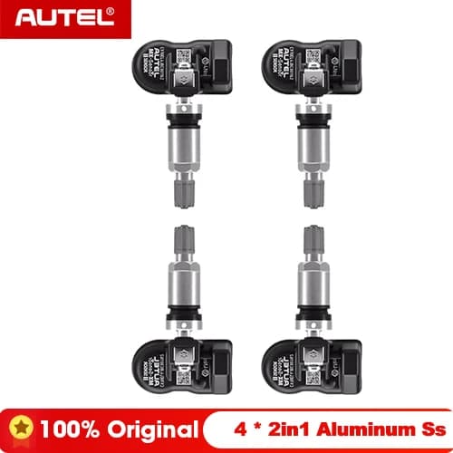 TPMS-sensor, holdbar design, brugervenlig installation,4x 2i1 aluminium