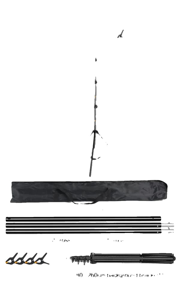 Baggrundsstativ, Justerbart Støttesystem, Letvægts og Bærbart,200x260
