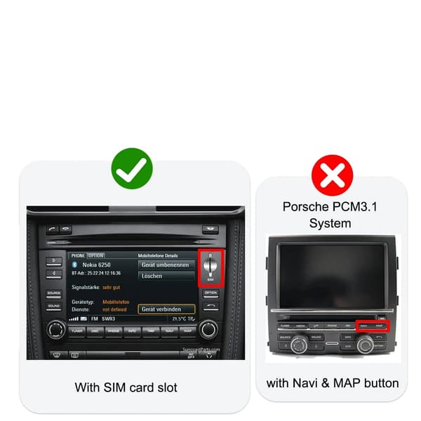 CarPlay Retrofit Kit, Porsche Kompatibilitet, Problemfri Smartphone Integration,PCM 3.0 System