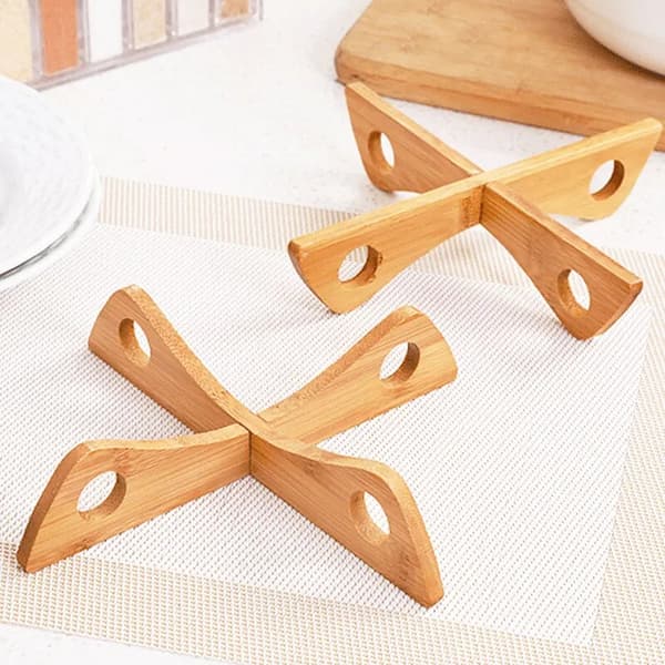 Bakkeholder, Bambusmateriale, Multifunktionelt Design,20x4.1cm, Bakke