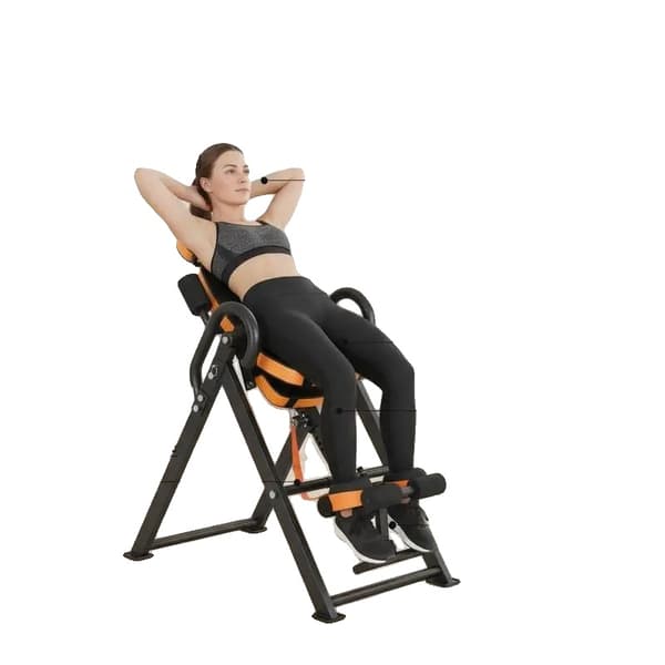 Inversionstabell, Heavy Duty Ram, Hopfällbar Design, Orange