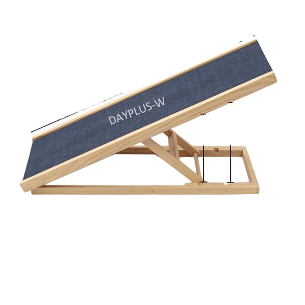 Kæledyrsramp, Justerbar højde, Foldbart design,70 x 35 x 30/40cm