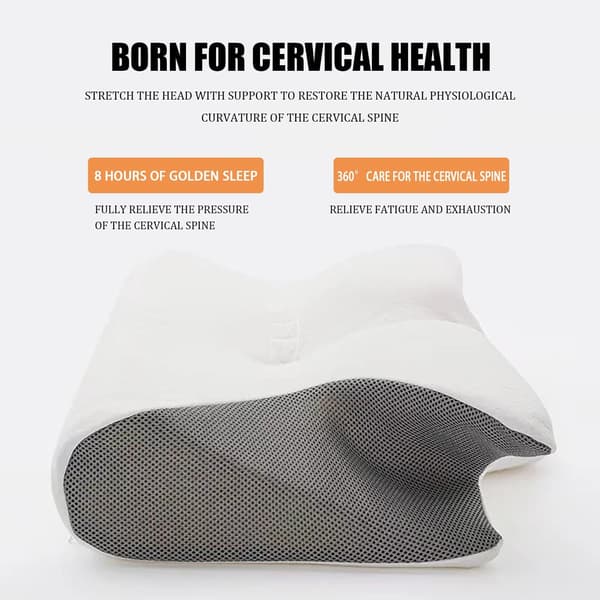 Nackstödskudde, Ergonomisk Design, Högdensitetsskum,svart