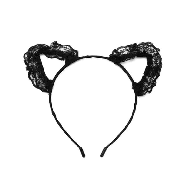 Katteører Hovedbånd, Lace Materiale, Behagelig Pasform,6