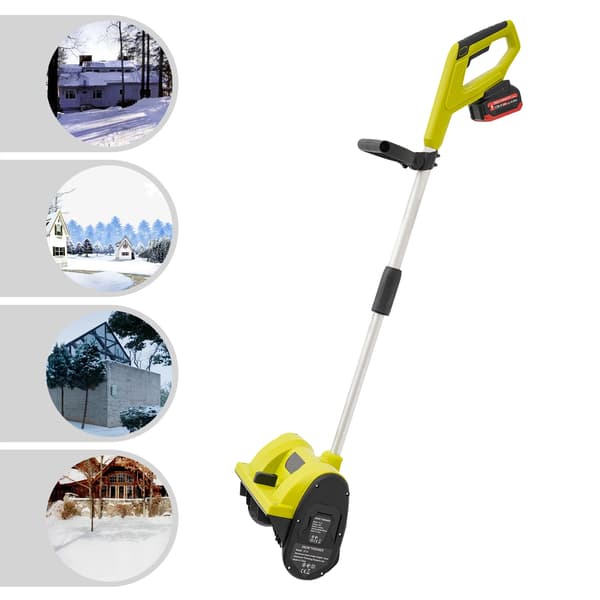 Snöslunga, Sladdlös Drift, Hög Prestanda,GUL, Elektrisk