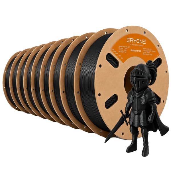 3D-utskrift Filament, PLA-material, trasselfri design,Svart