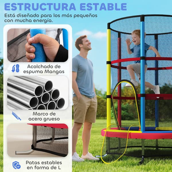 Trampolin, Säkerhetsnät, Hållbar Konstruktion, MULTI