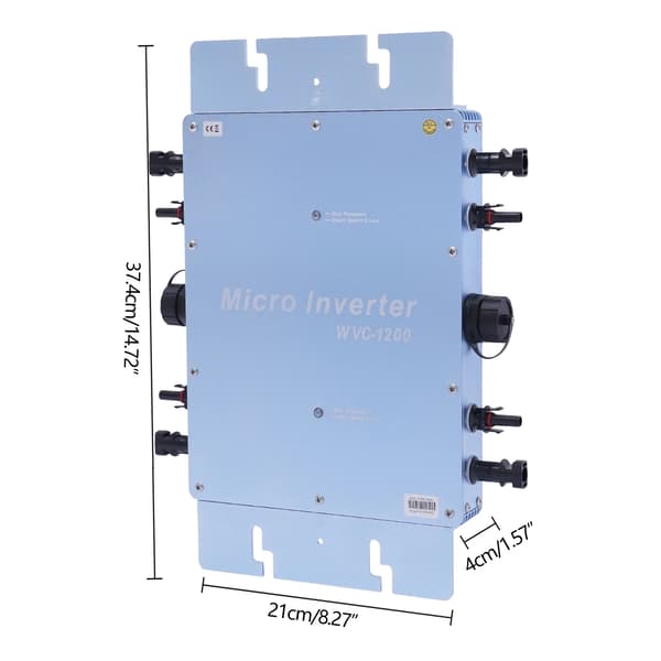 Mikroinverter, Vattentät, LCD-display,Blå