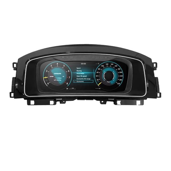 Digital Dashboard Cluster, 12,3-tommer Skærm, Flersproget Support,Golf 7 7.5