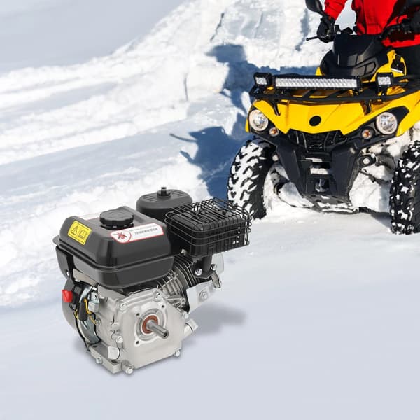 Benzinmotor, 7,5 HK Effekt, 3600 O/min Hastighed,sort