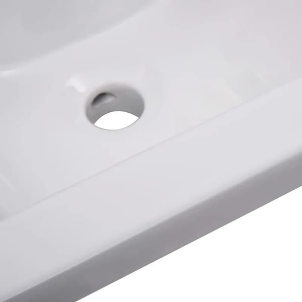 Vaskeskål, Keramisk Materiale, Pladsbesparende Design,HVID