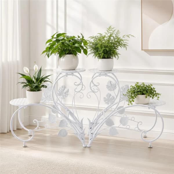 Blomsterställ, Modern Design, Set om 2,VIT