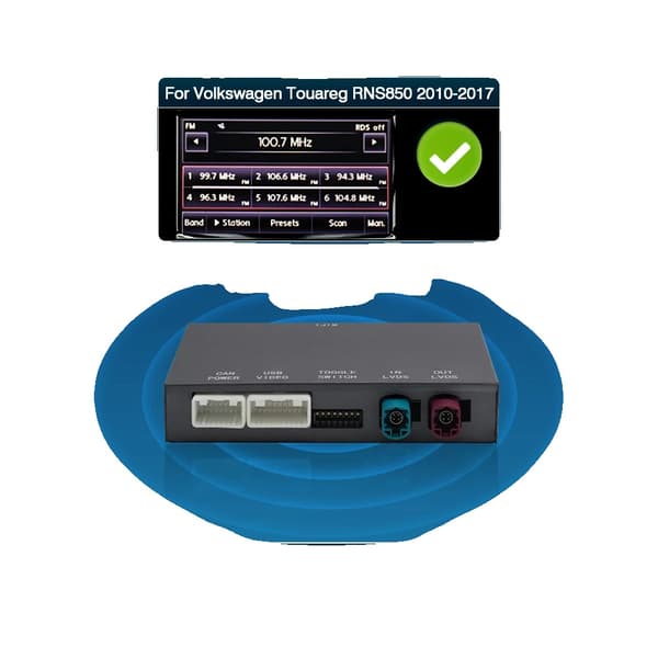 Trådløs Carplay Android Auto, Smartphone Integration, Navigationssupport,8 tommer Skærm RNS850