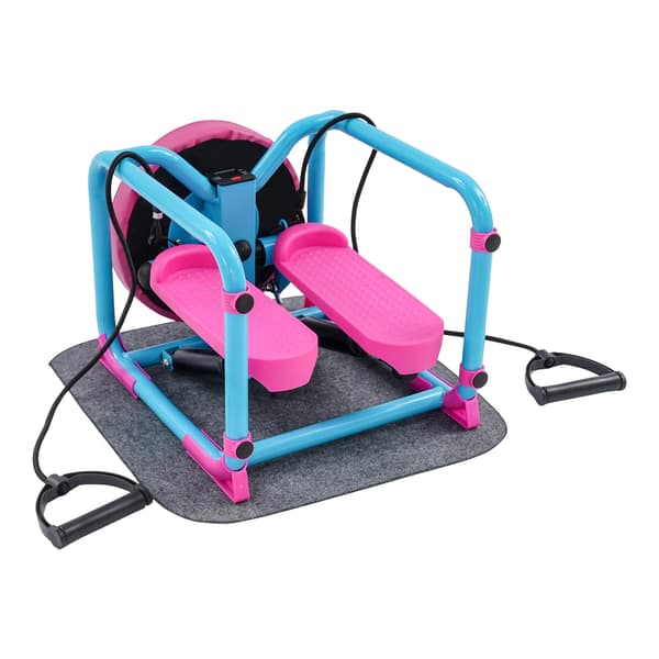 Stepper, Modstandsbånd, Dobbelt Hydraulisk Mekanisme,Blå - Pink