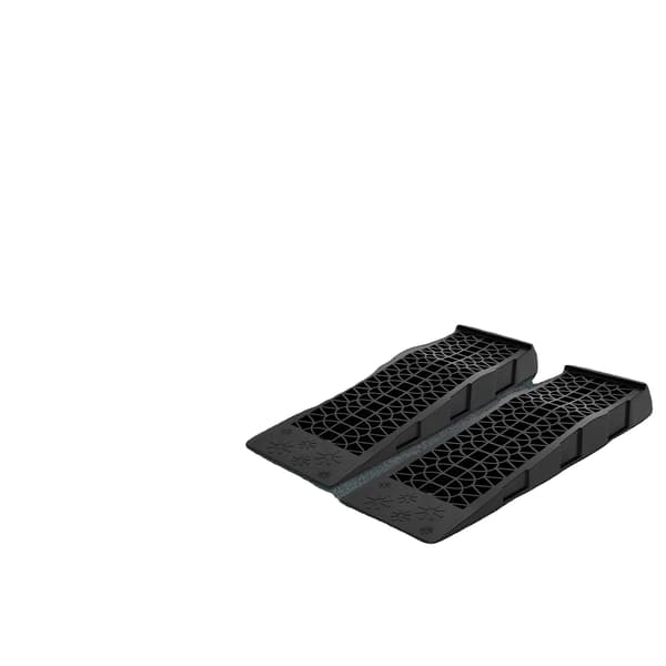 Bilsservice Ramp, 3T Lastkapacitet, Hållbart PP-material,svart