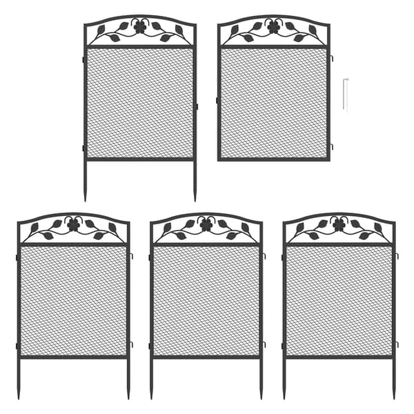 Havehegn, Holdbar Metal Konstruktion, Nem Montering,sort