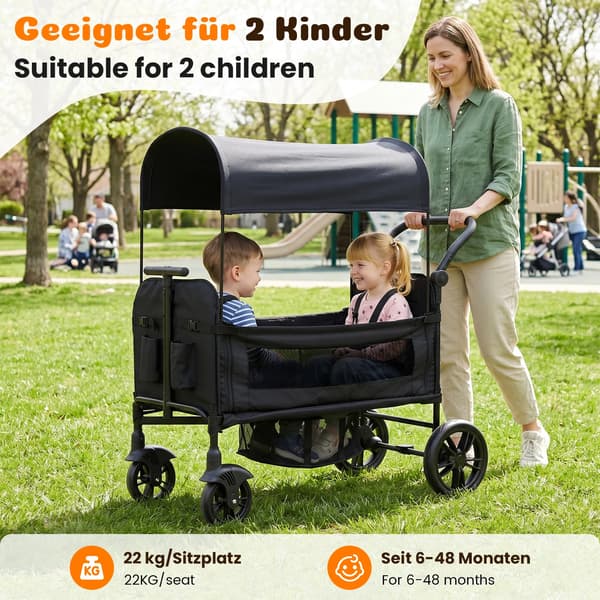 Tvillingtransport, Justerbart greb, Kompakt design,A