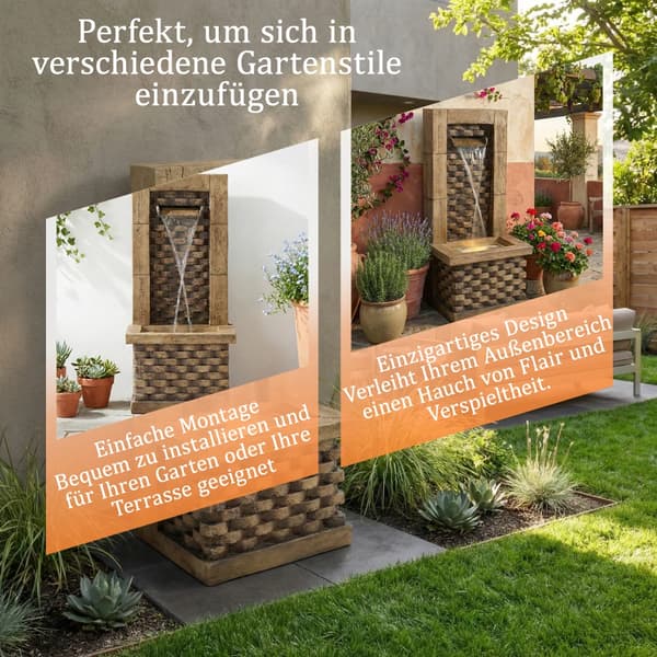 Utomhusfontän, Antik stil, Vattenfall design,som bild
