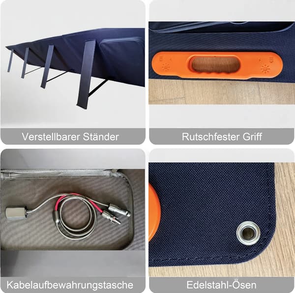 Solpanel, Høj Effektivitet, Foldbart Design,1PCS   180W