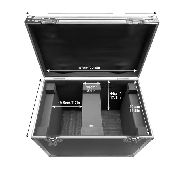 Flight Case, Beskyttende Polstring, Praktisk Design,Sort