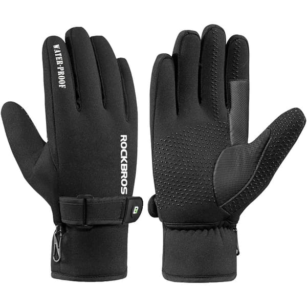 Handsker, Fuld Finger Komfort, Vindafvisende Design,M, S074BK-a