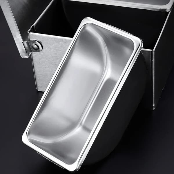 Kryddbox, 304 rostfritt stål, 6 fack,Silver